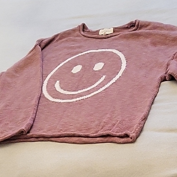 Promesa Purple Smiley Face Sweatshirt - Picture 1 of 4